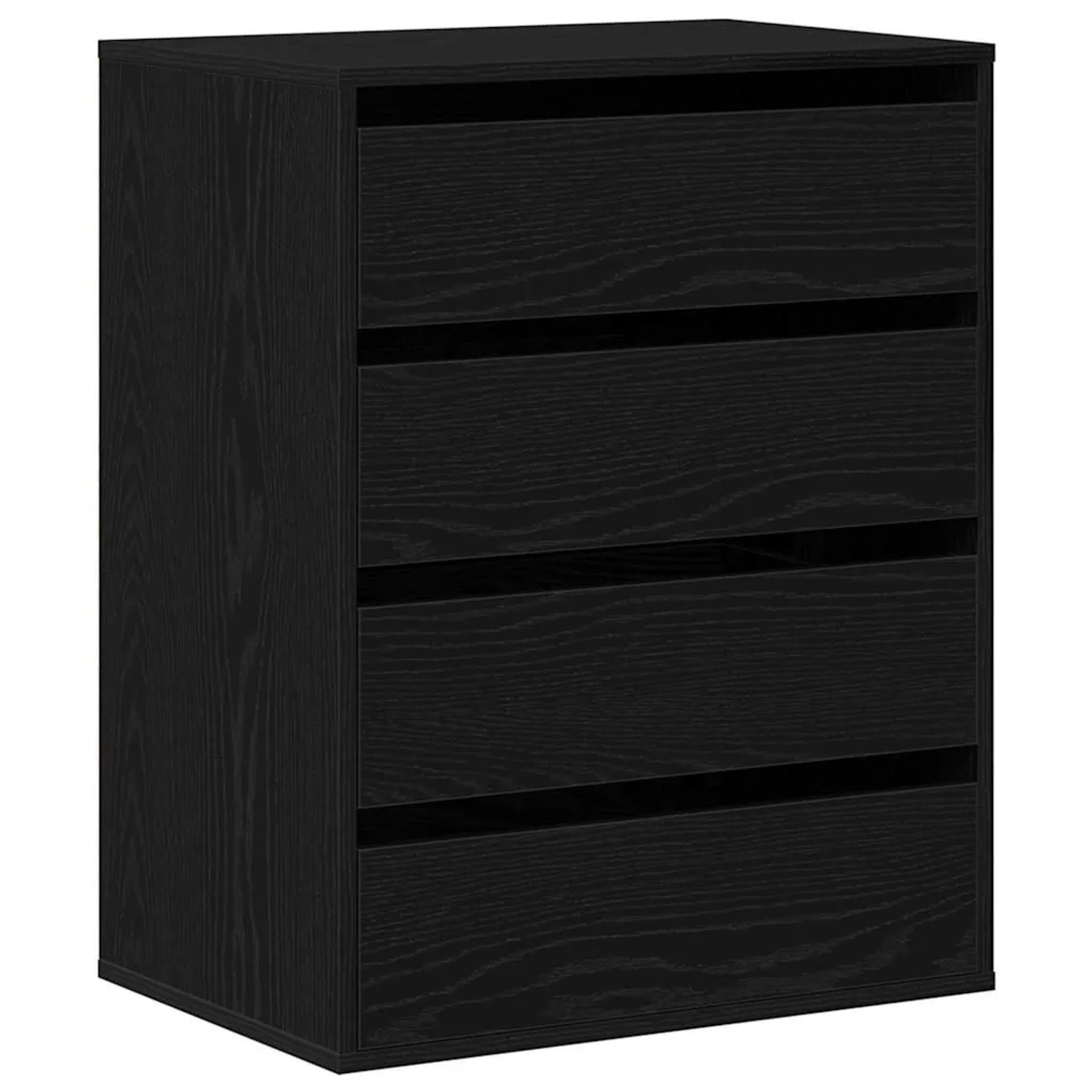 vidaXL Schubladenschrank Schwarz 60 x 41 x 76 cm Holzwerkstoff 868922