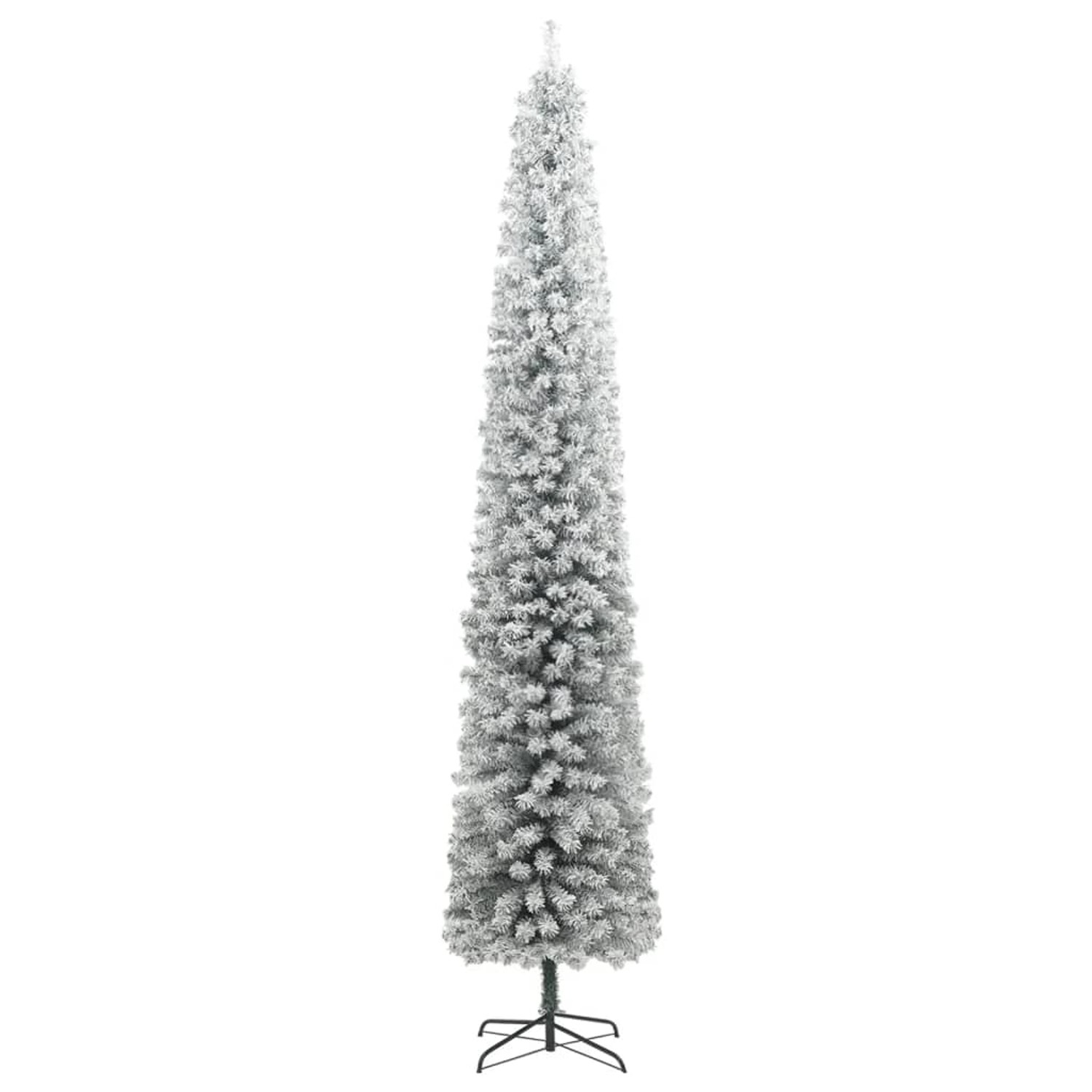 Thumbnail - vidaXL Weihnachtsbaum Schlank mit Ständer Beschneit 270 cm PVC