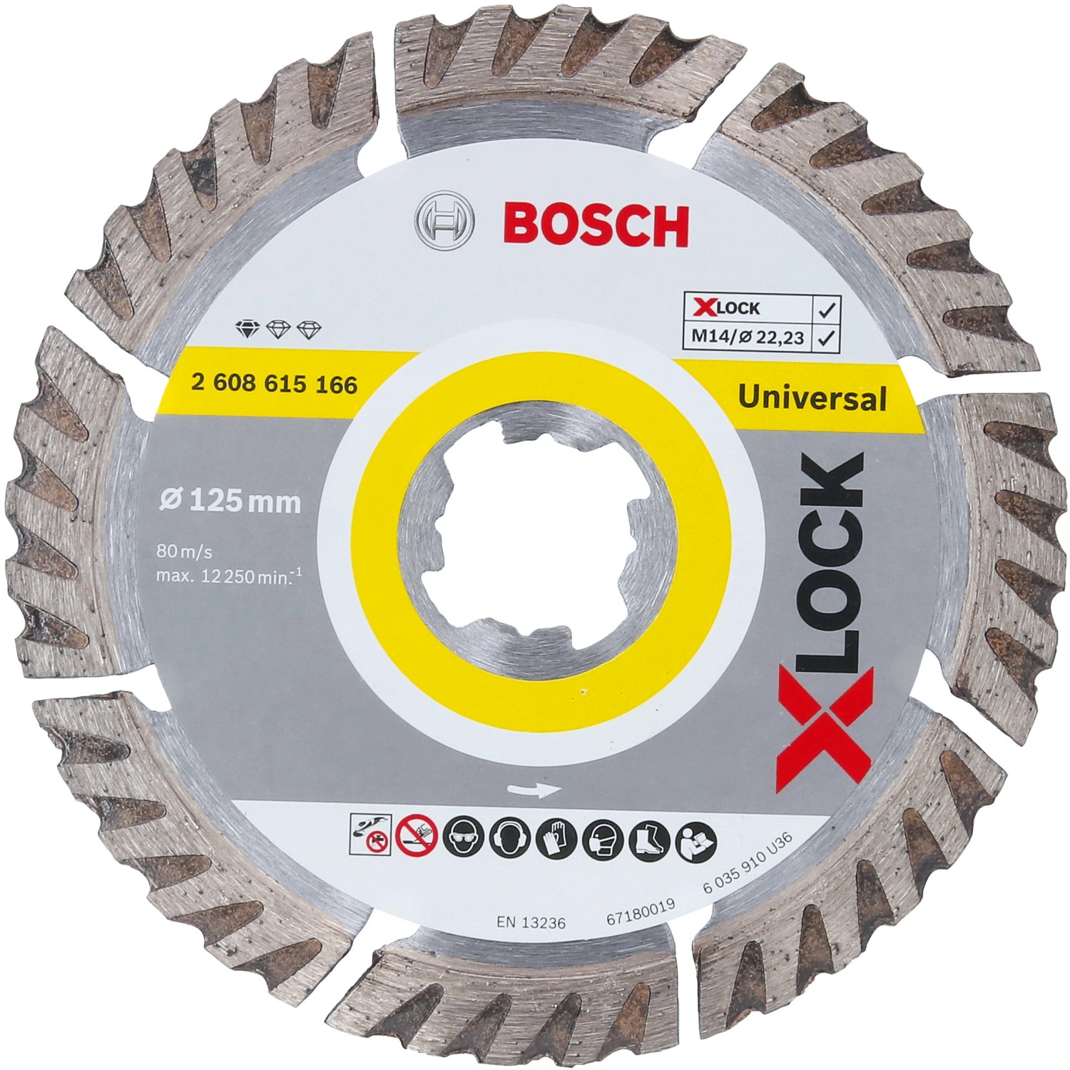 Bosch X-Lock Diamanttrennscheibe Standard for Universal Ø 125 mm