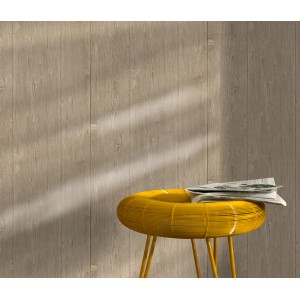 Vliestapete Imitations 2 Holz Dunkelbraun von Erismann mit Holzpaneel-Optik.