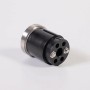 Adapter mit Endkappe V2A für 40 mm Handlauf, Edelstahl, Zubehör für Treppen und Geländer.