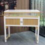 Axi Hochbeet mit Gewächshaus, braun-weiß, 120x54x120 cm. Holz-Hochbeet mit Aufsatz.