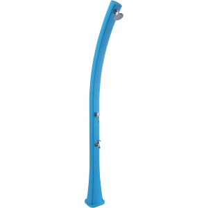 Blaue Summer Fun Solardusche mit 25 l Tank für den Garten.