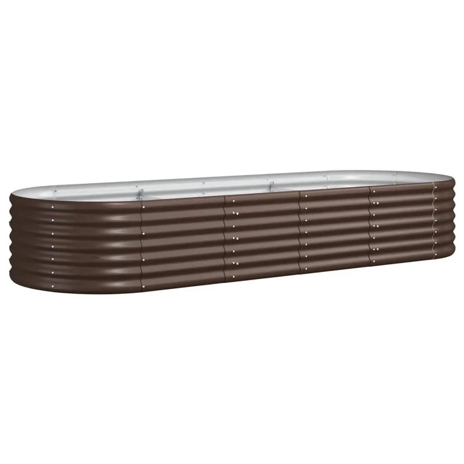 Furnicato Hochbeet Verzinkter Stahl 224x80x36 Cm Braun