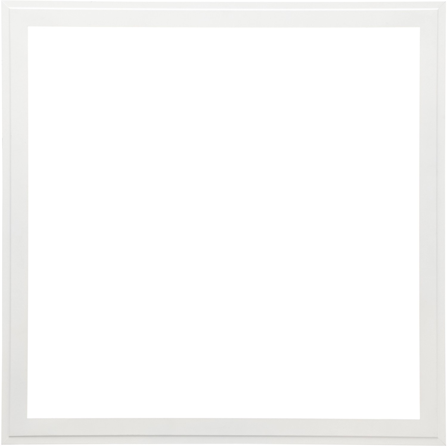 Weißes, quadratisches LED-Panel Abie 40x40 cm mit RGB-Farbsteuerung für Deckenaufbau.