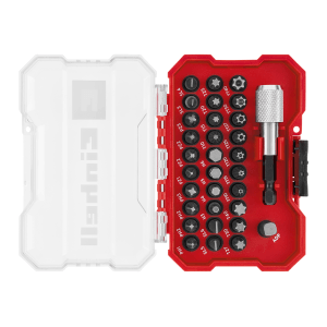 Einhell Bit-Set, 30-teilig im XS-Case mit Gürtelclip. Schraubendreher-Bits aus CrV-Stahl.