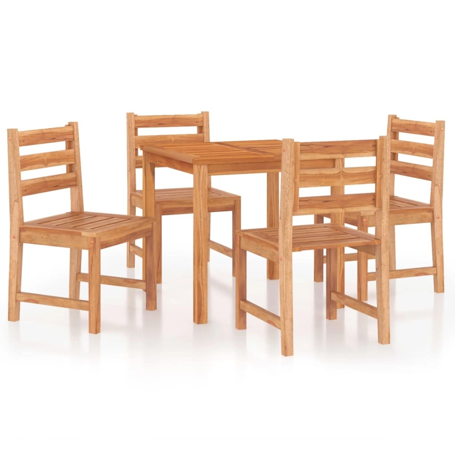 vidaXL 5-tlg Garten-Essgruppe Massivholz Teak Modell 55 günstig online kaufen