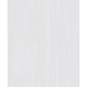 Helle, graue Erismann Vliestapete Charisma Uni mit feiner, vertikaler Struktur.