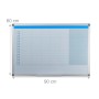 Relaxdays Whiteboard Planer Eisen Weiß Magnetisch Abwischbar 60 cm x 90 cm x 5 cm 2,1 kg_4