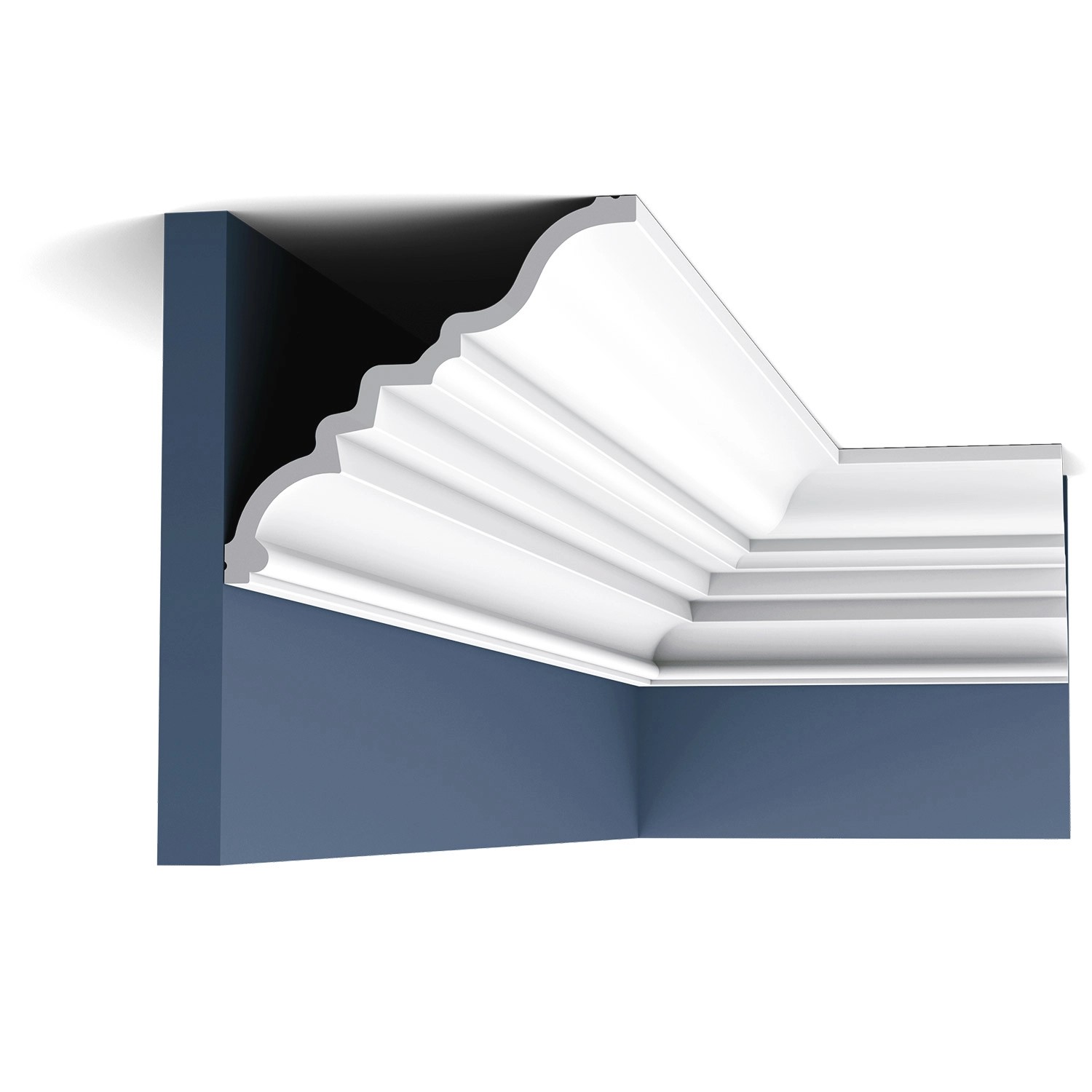 ORAC DECOR C327 LUXXUS MANOIR Eckleiste Zierleiste Stuckleiste 2 m 200 cm x 15,9 cm x 14,3 cm Weiß
