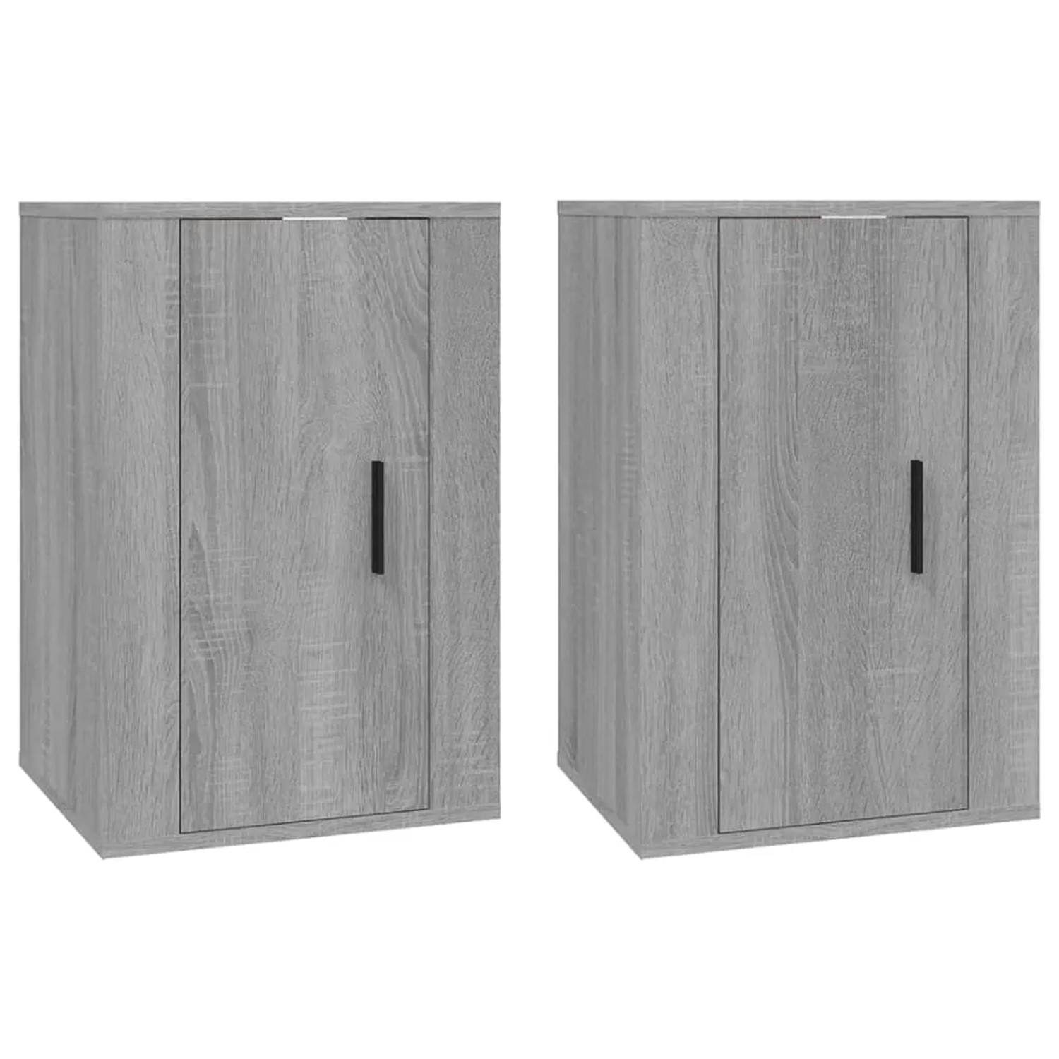 vidaXL TV-Wandschränke 2 Stk Grau Sonoma 40x34,5x60 cm 816669