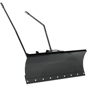 Al-Ko Schneeschild mit Anbaurahmen für Rasentraktoren, 125 cm breit, schwarz.