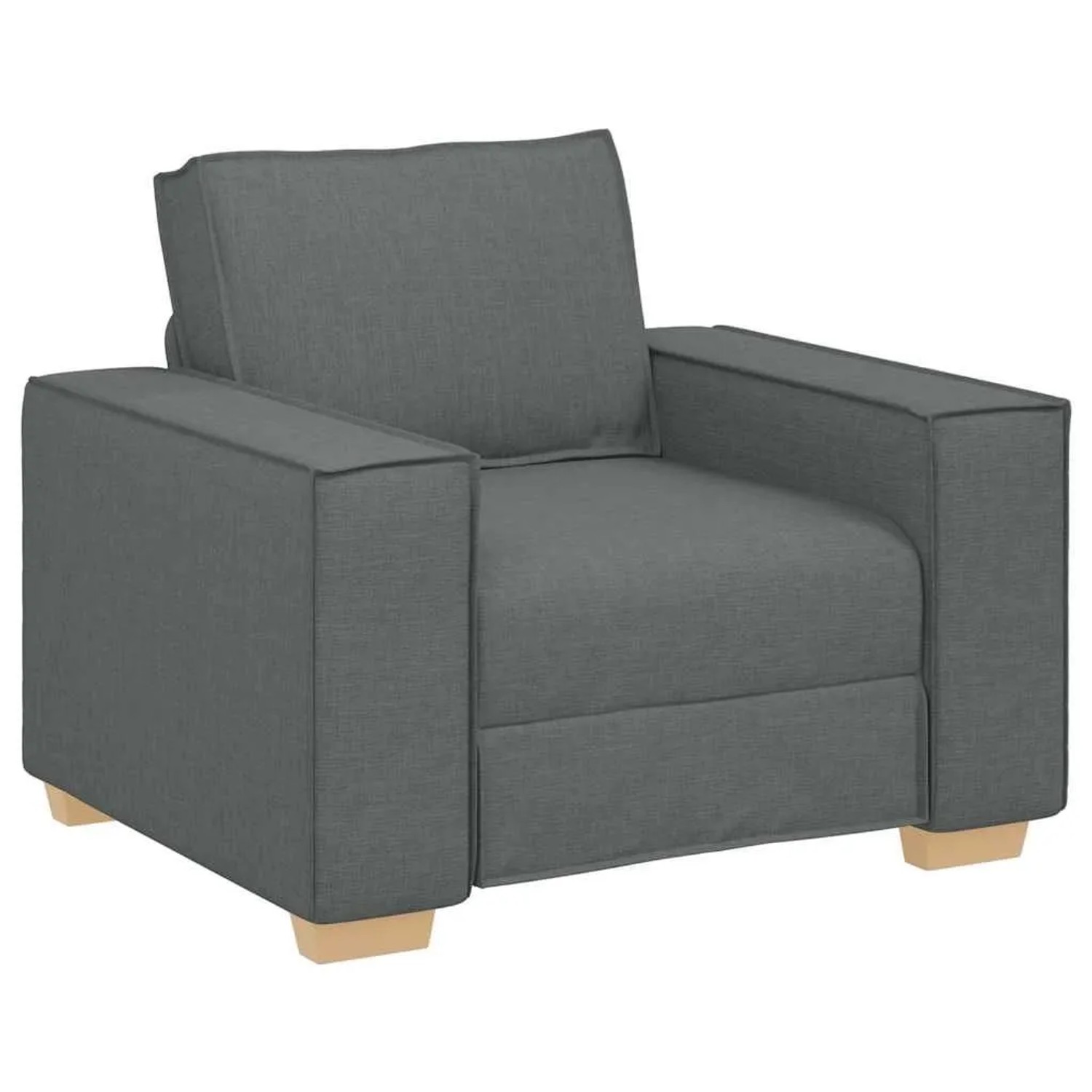 vidaXL Sofa Stuhl Dunkelgrau 60 cm Stoff 4104961 günstig online kaufen
