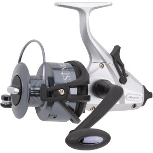 Westline Sunrise Runner 4000 Freilaufrolle zum Angeln mit Frontbremssystem und Aluminium-Spule.
