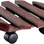 Wagner Kübelroller Country, Ø 30 cm, Palisanderfarben, aus FSC®-Holz mit Rollen.