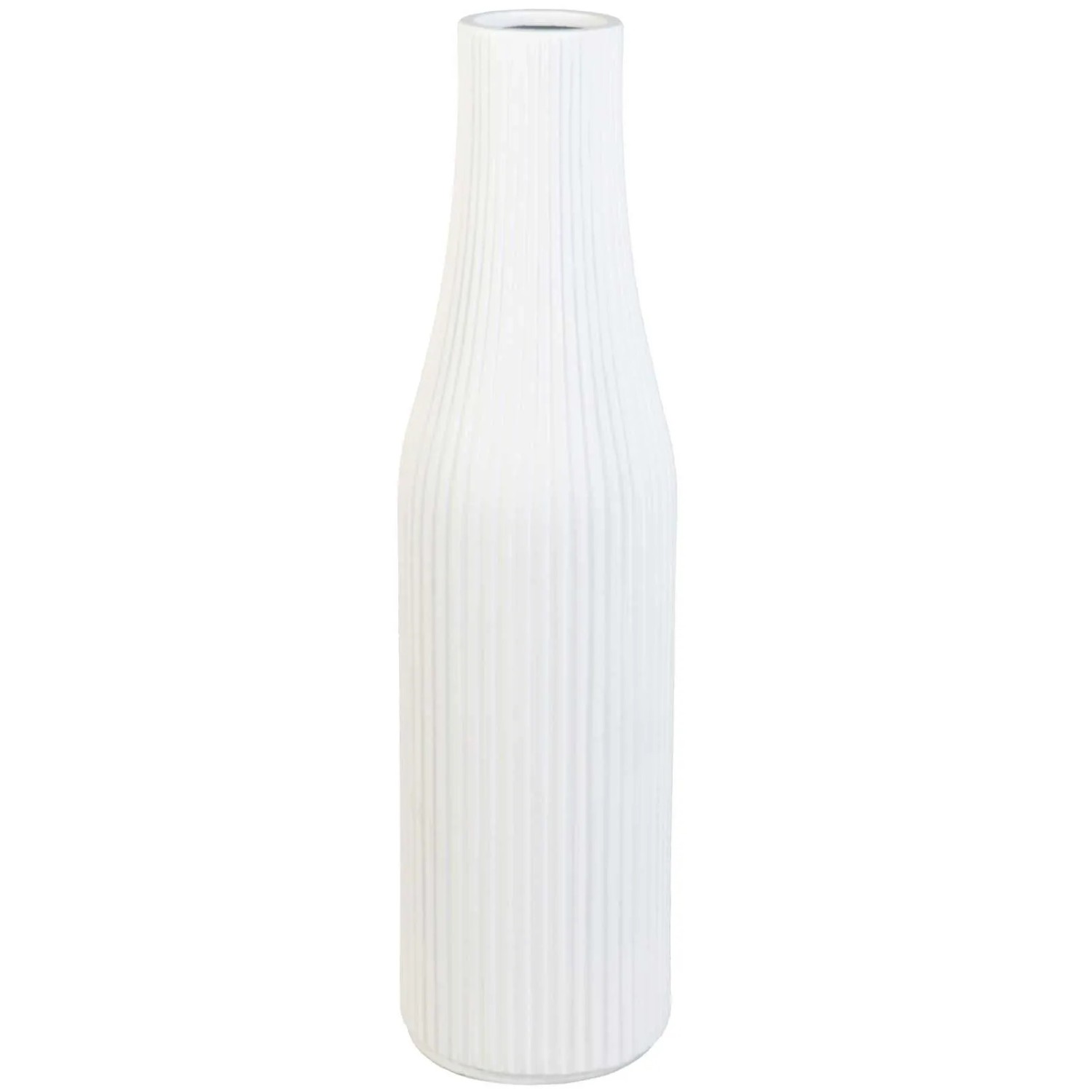 Vivanno Bodenvase Vertigo 20 cm x 20 cm x 80 cm Skandiweiß