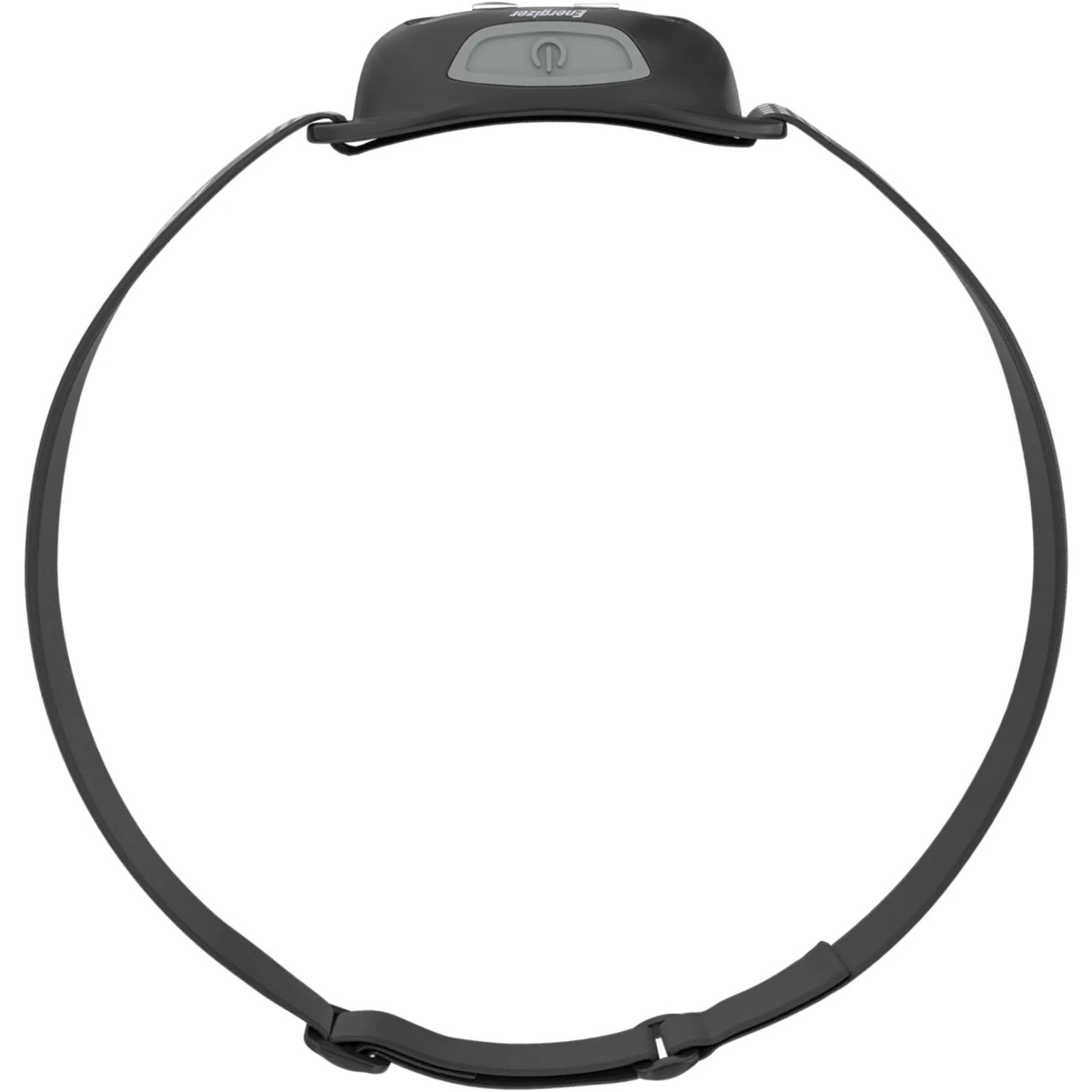 Energizer Universal Kopflampe mit grauem Stirnband und Bedienfeld. Inkl. Batterien.