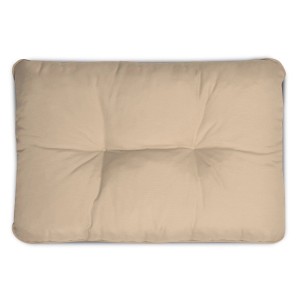 Beautissu Loungekissen Flair Outdoor Rücken, 50x40x12cm, Natur, für Gartenstühle und Loungemöbel.