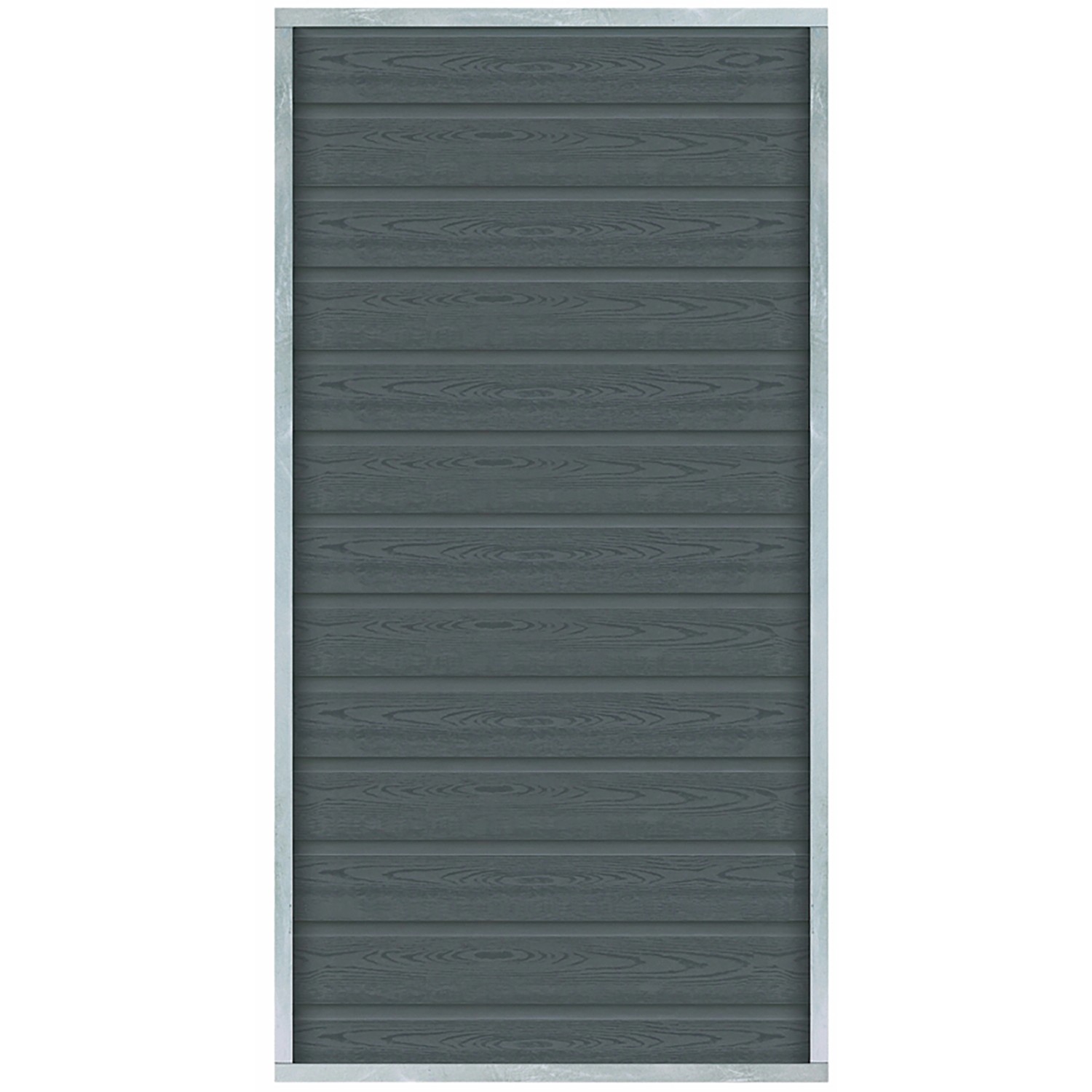 Sichtschutzzaun Artura WPC Schiefergrau 90 cm x 175 cm günstig online kaufen