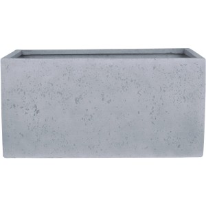 A.H.G. Blumenkasten Polyfibre Stone, hellgrau, 60x30x30cm, Steinoptik.