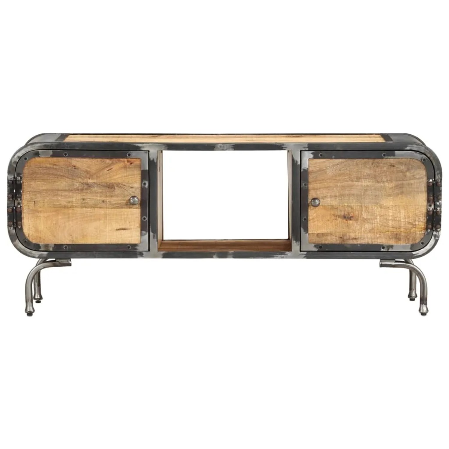 vidaXL TV-Schrank 110x30x42 cm Massivholz Mango