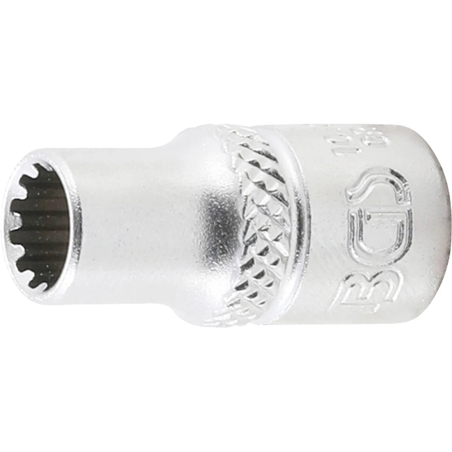 BGS Steckschlüssel Einsatz Gear Lock Antrieb Innenvierkant 6 3 Mm  1 4 Zoll  SW 6 Mm 10106