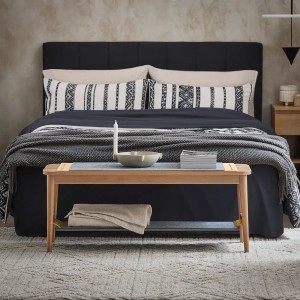 SoBuy Schuhbank mit Sitzfläche Dielenbank Bettbank Sitzbank Natur HFSR01-N