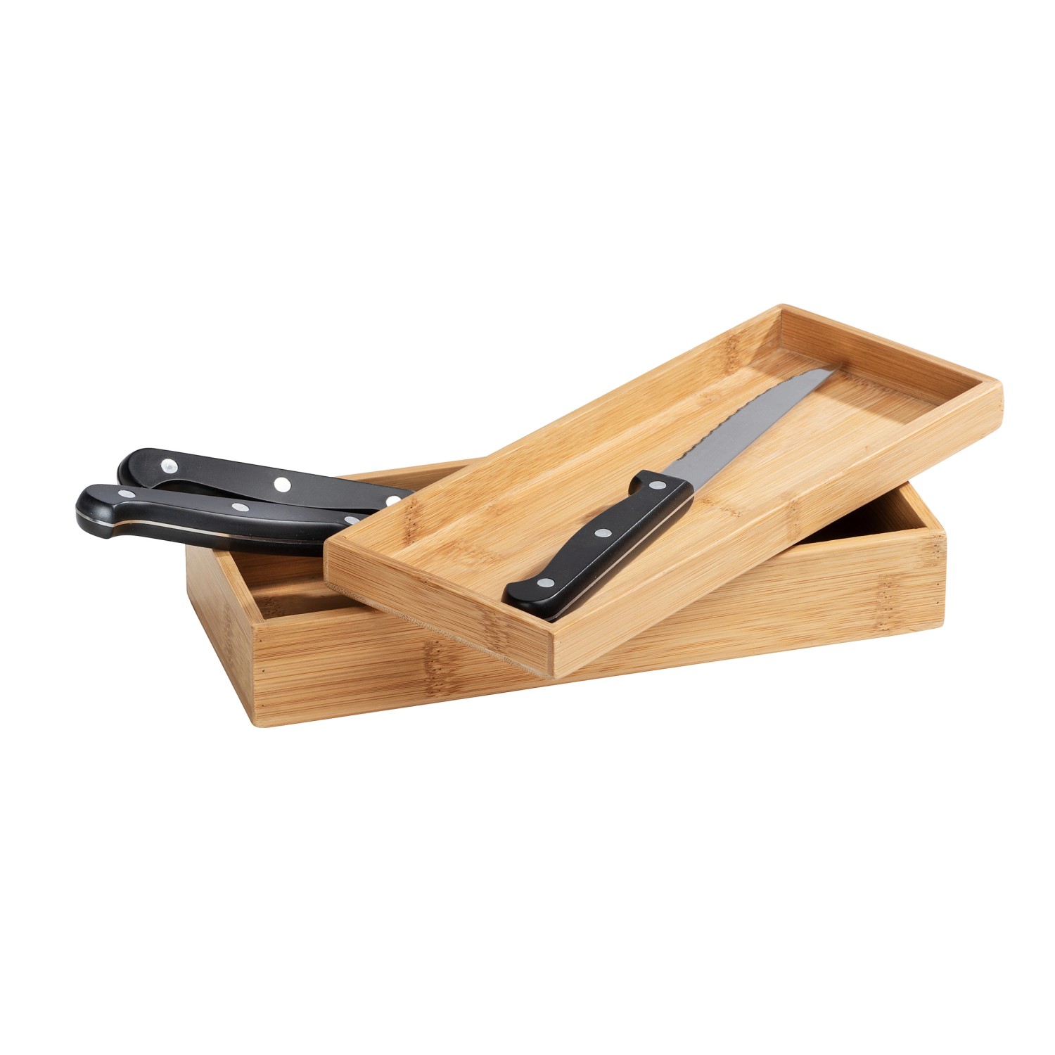 Wenko Bambus Box Terra mit Deckel und Messer