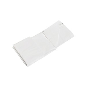 Weiße LUX Gewebeplane, 2x3 m, aus PE-Kunststoff zum Abdecken und Schützen.