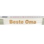 Stabila Zollstock mit Lasergravur "Beste Oma", 2 Meter, aus Holz, Messwerkzeug.