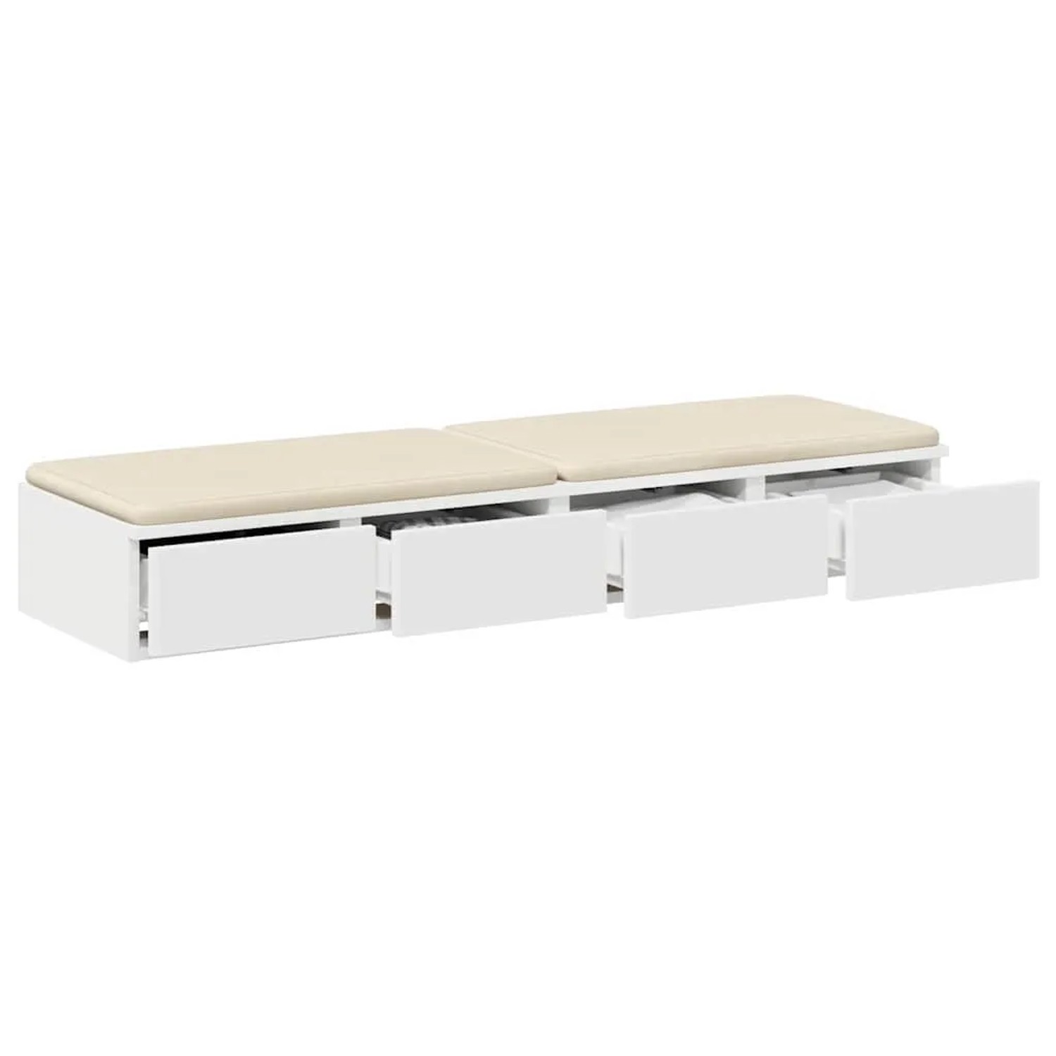 vidaXL Bettschubladen Weiß 120 x 36,5 x 16,5 cm Holzwerkstoff 866939_3