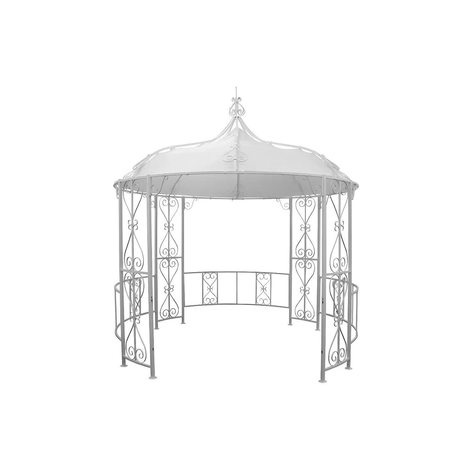 Vente-unique Gartenpavillon Tilcara Weiß 300 cm