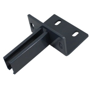 Galaflor L Bodenplatte für 60x40mm Zaunpfosten Anthrazit