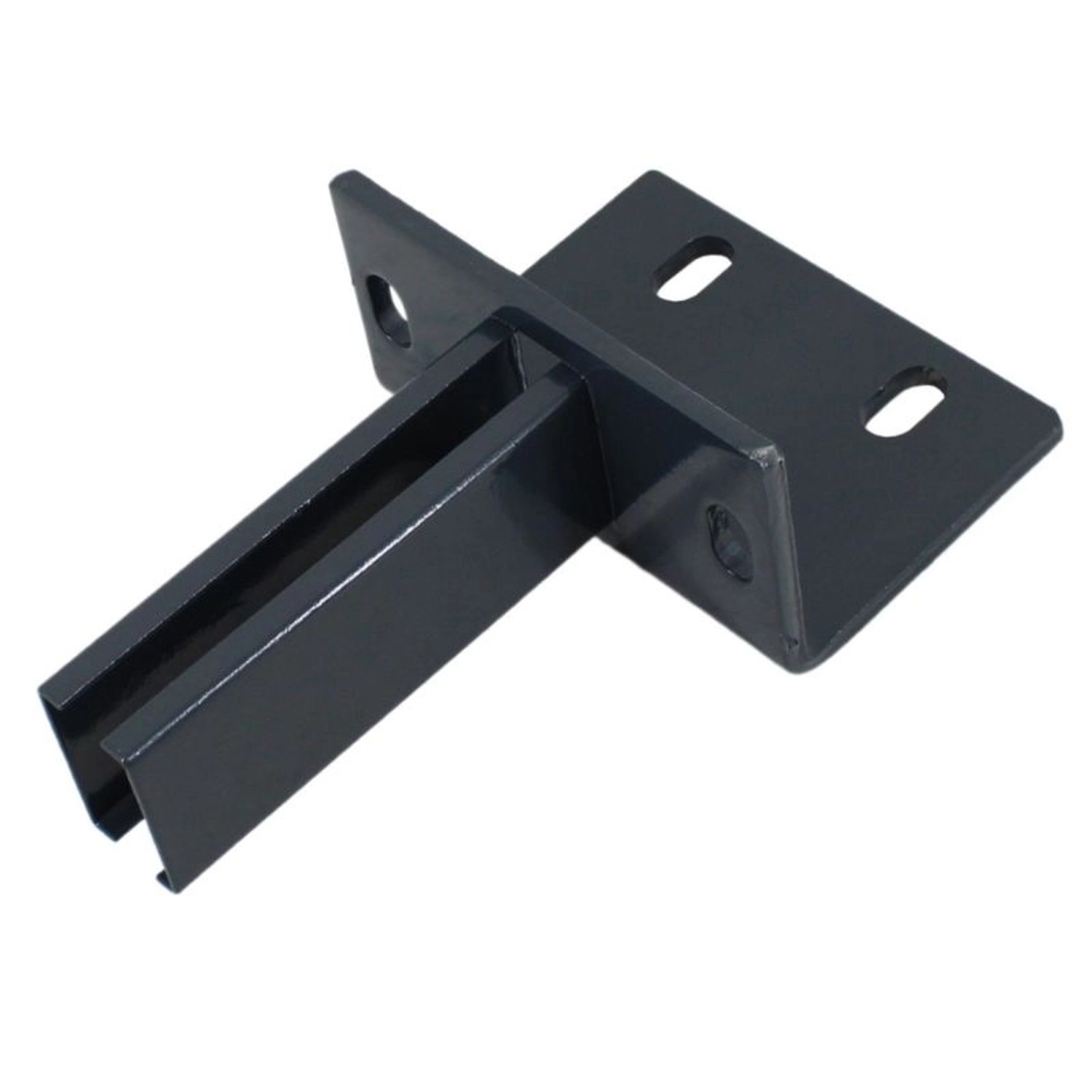 Galaflor L Bodenplatte für 60x40mm Zaunpfosten Anthrazit günstig online kaufen