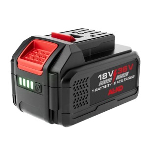 Al-Ko Akku 18 V/36 V, 5 Ah/2.5 Ah, 90 Wh für Gartengeräte. Leistungsstark und flexibel einsetzbar.