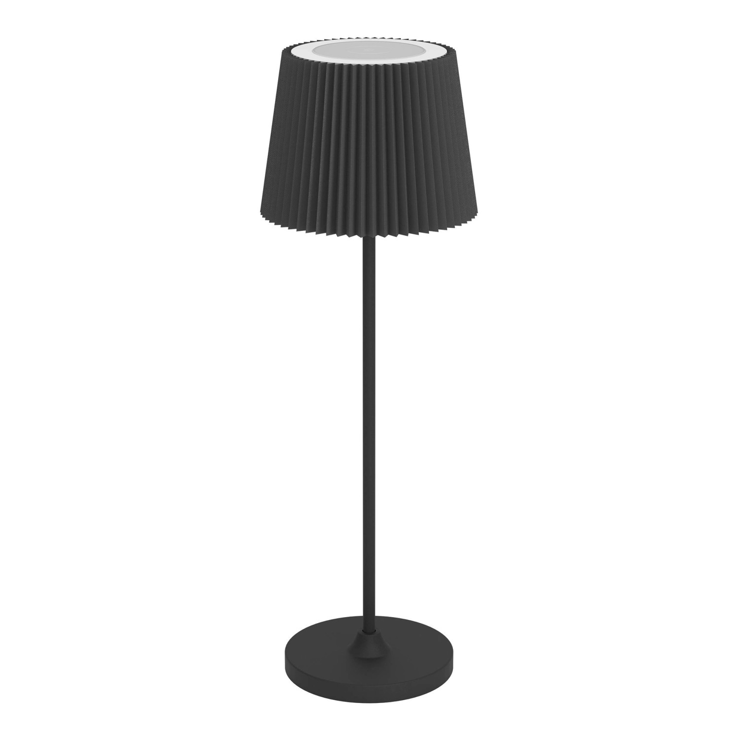 EGLO LED Akku Tischleuchte LEONERO Schwarz kabellos Touchdimmer H 370mm günstig online kaufen