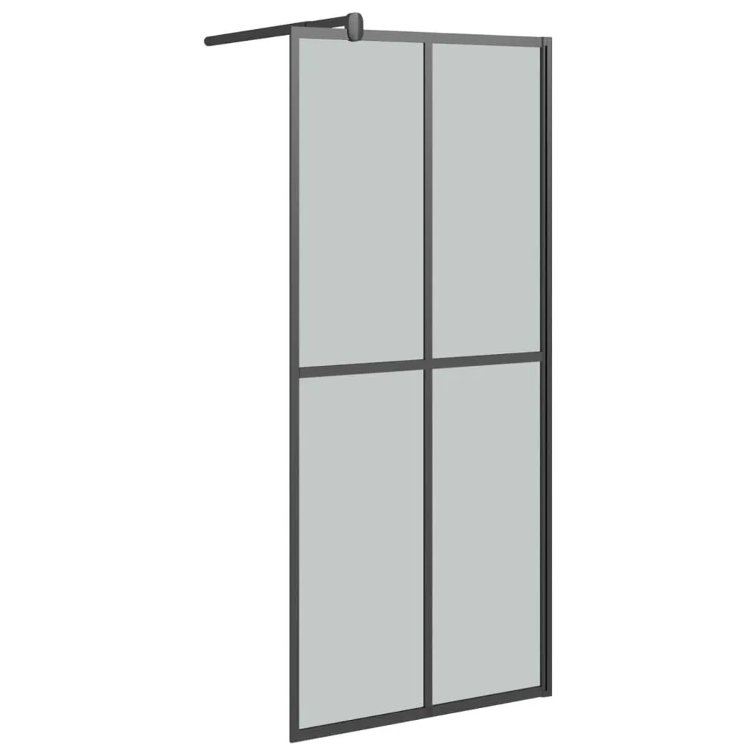 vidaXL Duschwand für Walk-In Dusche 80x195 cm Dunkles Sicherheitsglas 151884