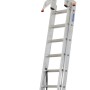 Krause Tribilo Vielzweckleiter 3x14 Sprossen, aus Aluminium, als Anlege-, Schiebe- und Stehleiter nutzbar.