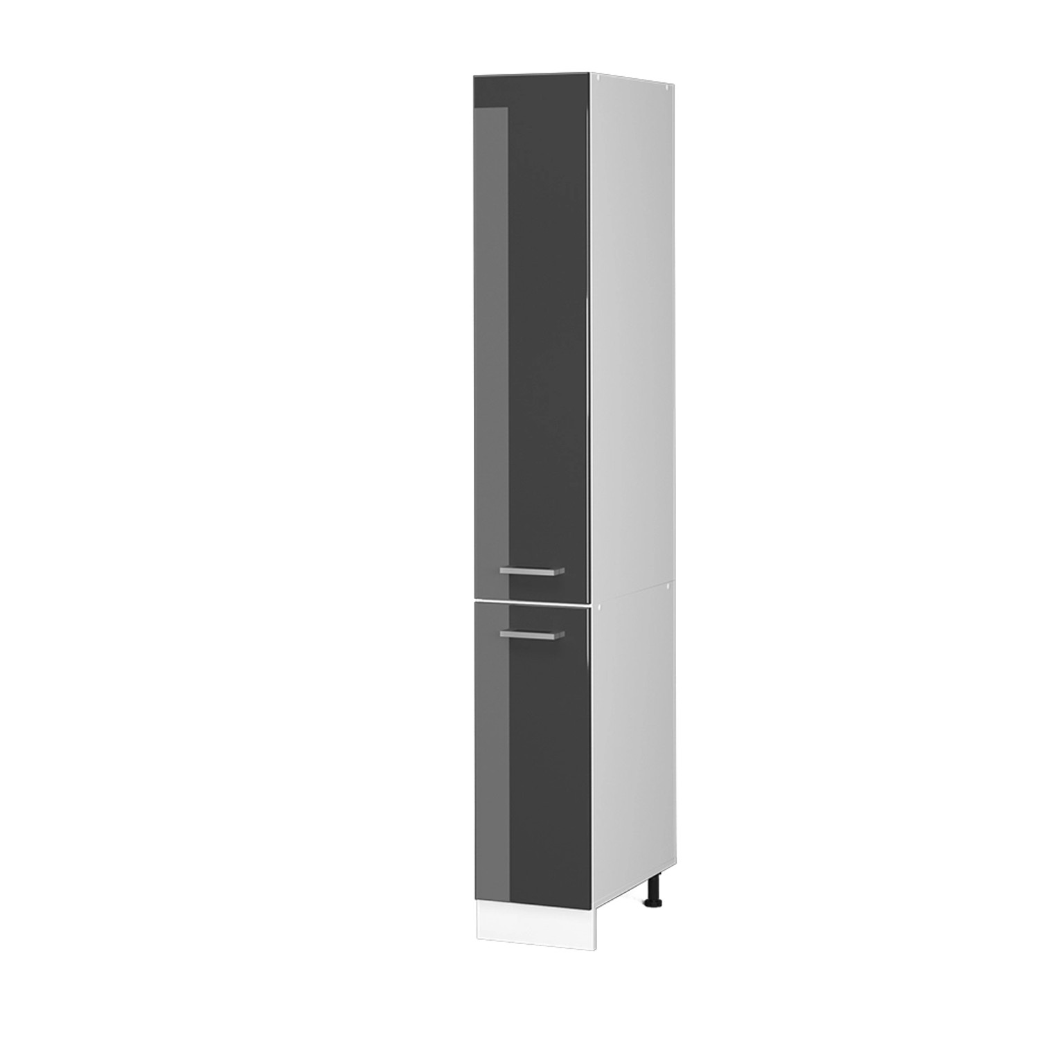 Vicco Apothekerschrank R-Line Medizinschrank für die Küche Anthrazit Hochglanz/Weiß 30 cm