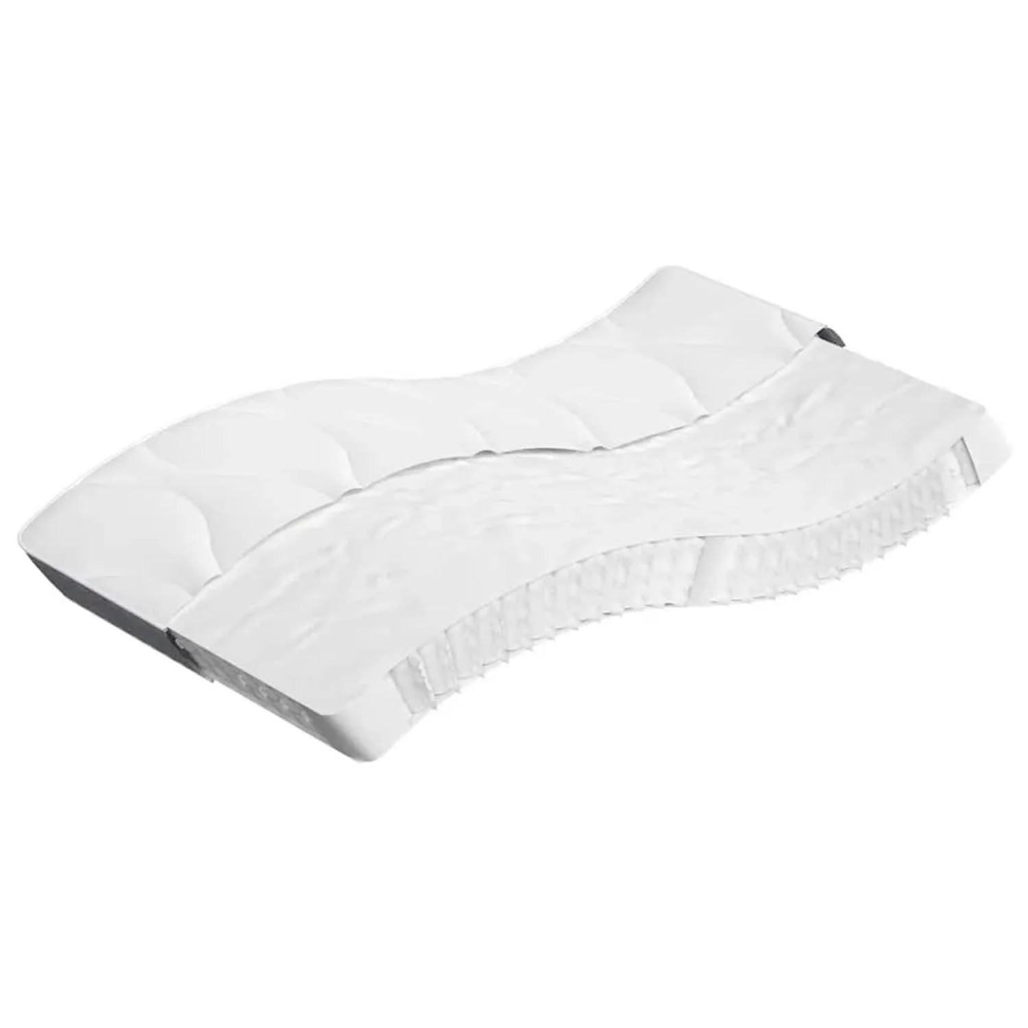 vidaXL Matratze Taschenfederkern Mittel 100x220 cm 372824