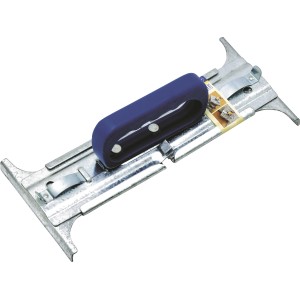 LUX Plattenheber aus Metall mit blauem Griff zum Heben und Verlegen von Platten.