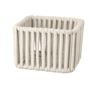 Schöner Wohnen Badkorb Zovo S Natur, Aufbewahrungskorb aus Baumwoll-Polyester-Kordel.