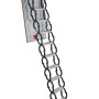 Minka Elegance Dachbodentreppe, 120x70 cm, Scherentreppe aus Stahl, weißer Deckel. Für Raumhöhen bis 3 m.