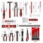 Einhell Werkzeugkoffer Renovierung E-Case, 78-teilig: Werkzeug-Set mit Hammer, Zangen, Schraubendreher, Bits, Bohrer u.v.m.