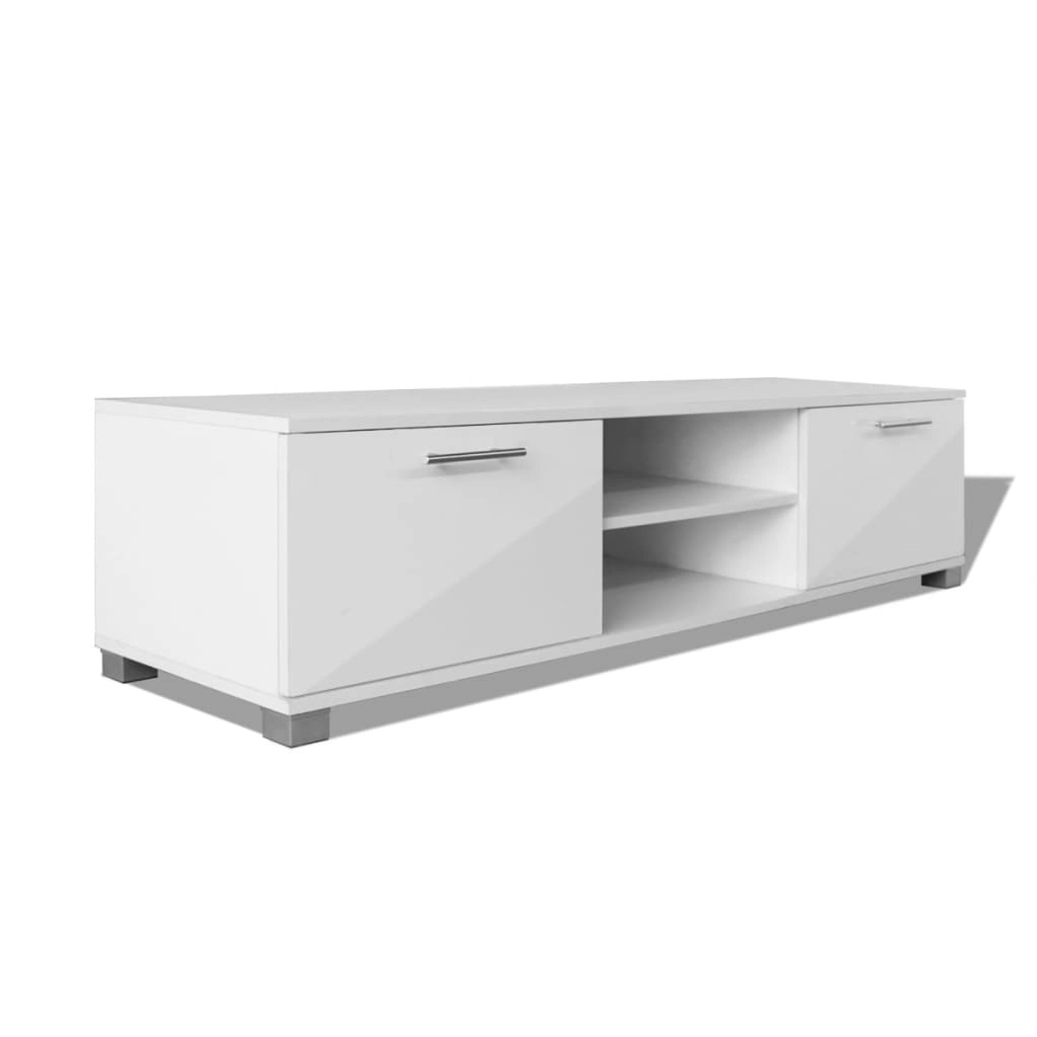 vidaXL TV-Schrank Hochglanz-Weiß 120x40,5x35 cm 243041
