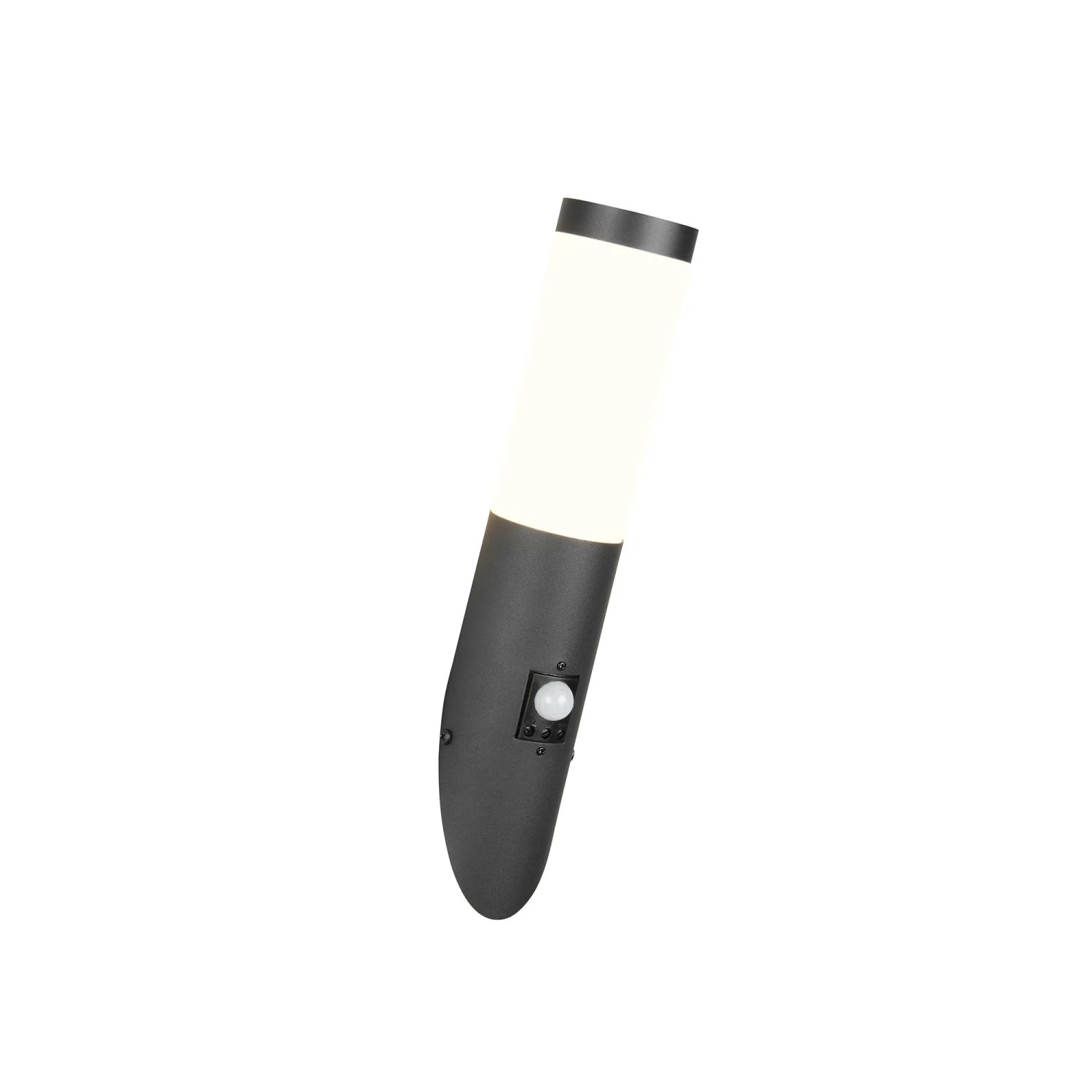 Trio LED-Wandleuchte Trioto Schwarz Matt mit Bewegungsmelder 7,5 x 39 x 17 cm