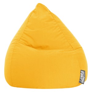Gelber Sitting Point Sitzsack Easy, 120 l. Bequemer, waschbarer Sitzsack für Kinderzimmer.