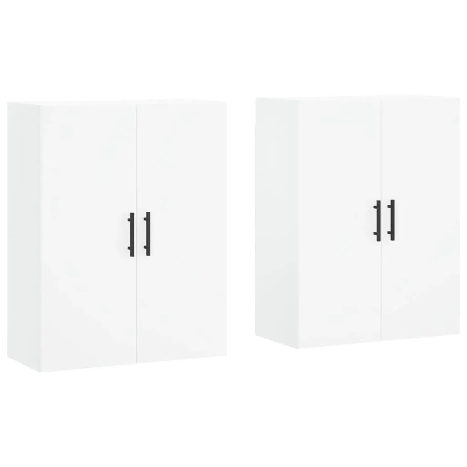 vidaXL Wandschränke 2 Stk Weiß 69,5x34x90 cm 3195643