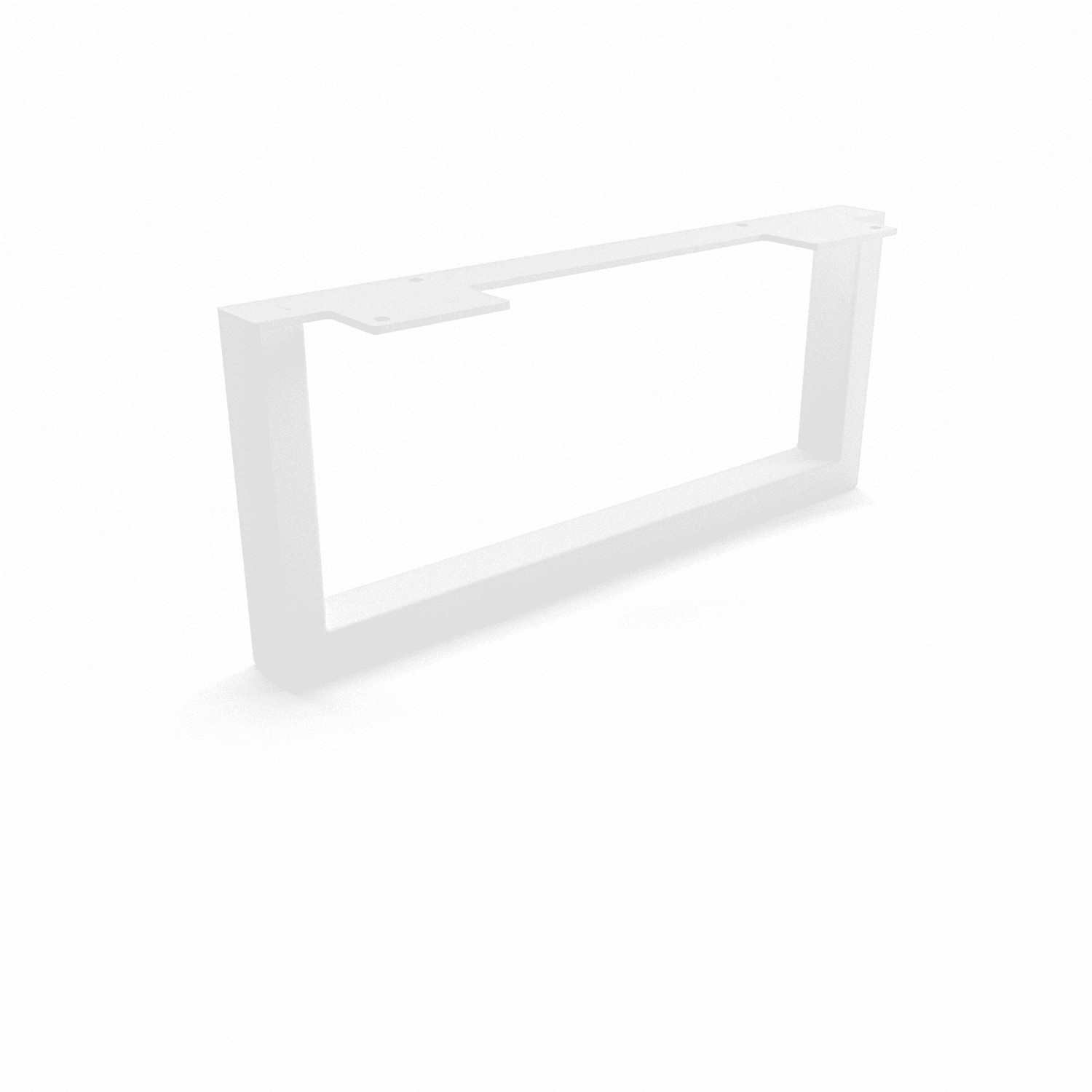 HEVVA Möbelbein GRAZ 15 cm Hoch 35 cm Tief 1 Stück Weiß