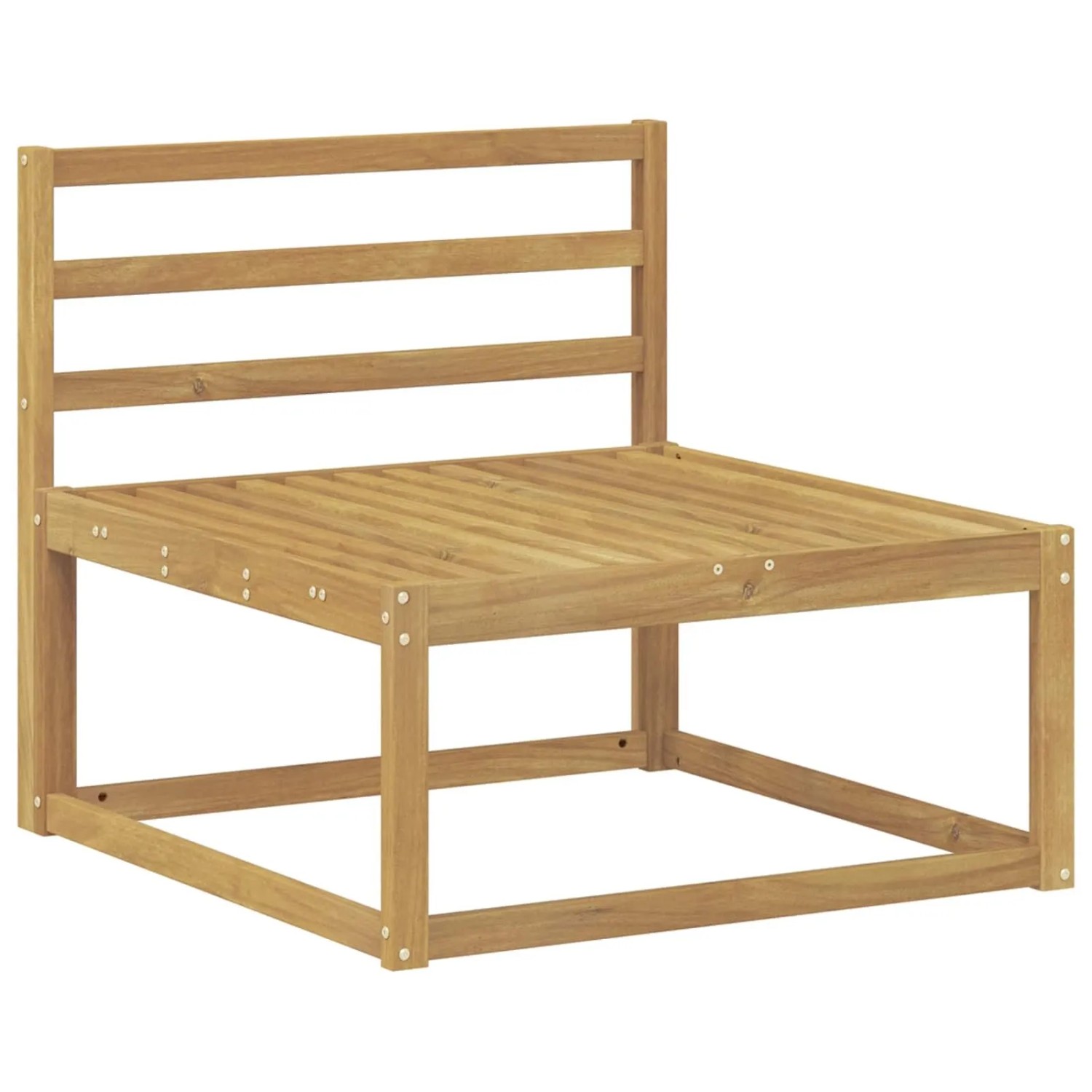 vidaXL Outdoor Mittelsofa Weiß 79 x 83 x 73 cm 901535